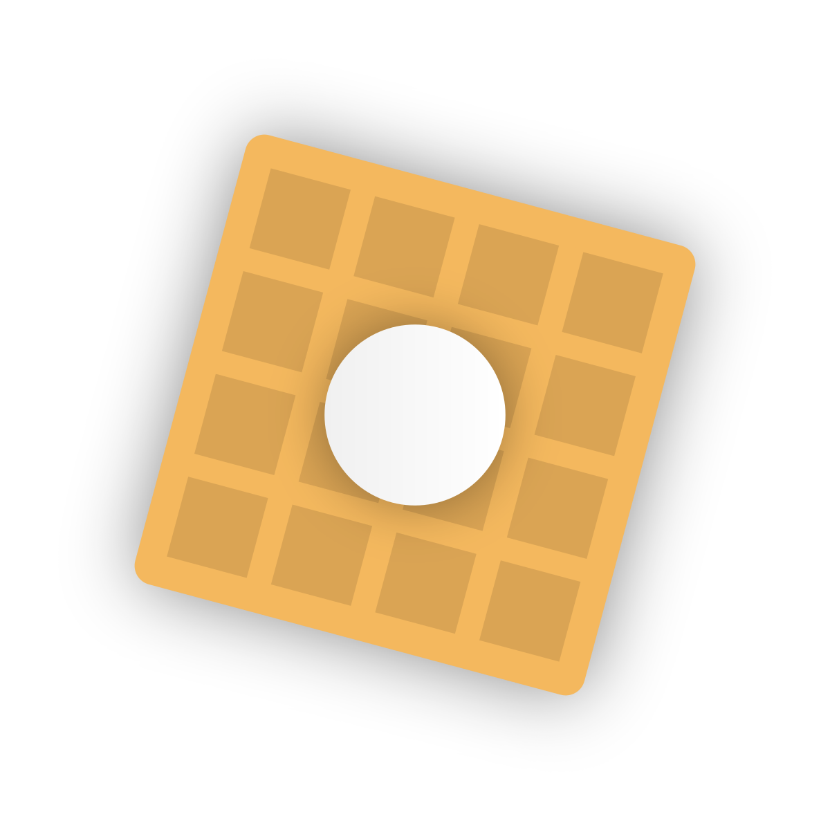 Square icon with transparent background